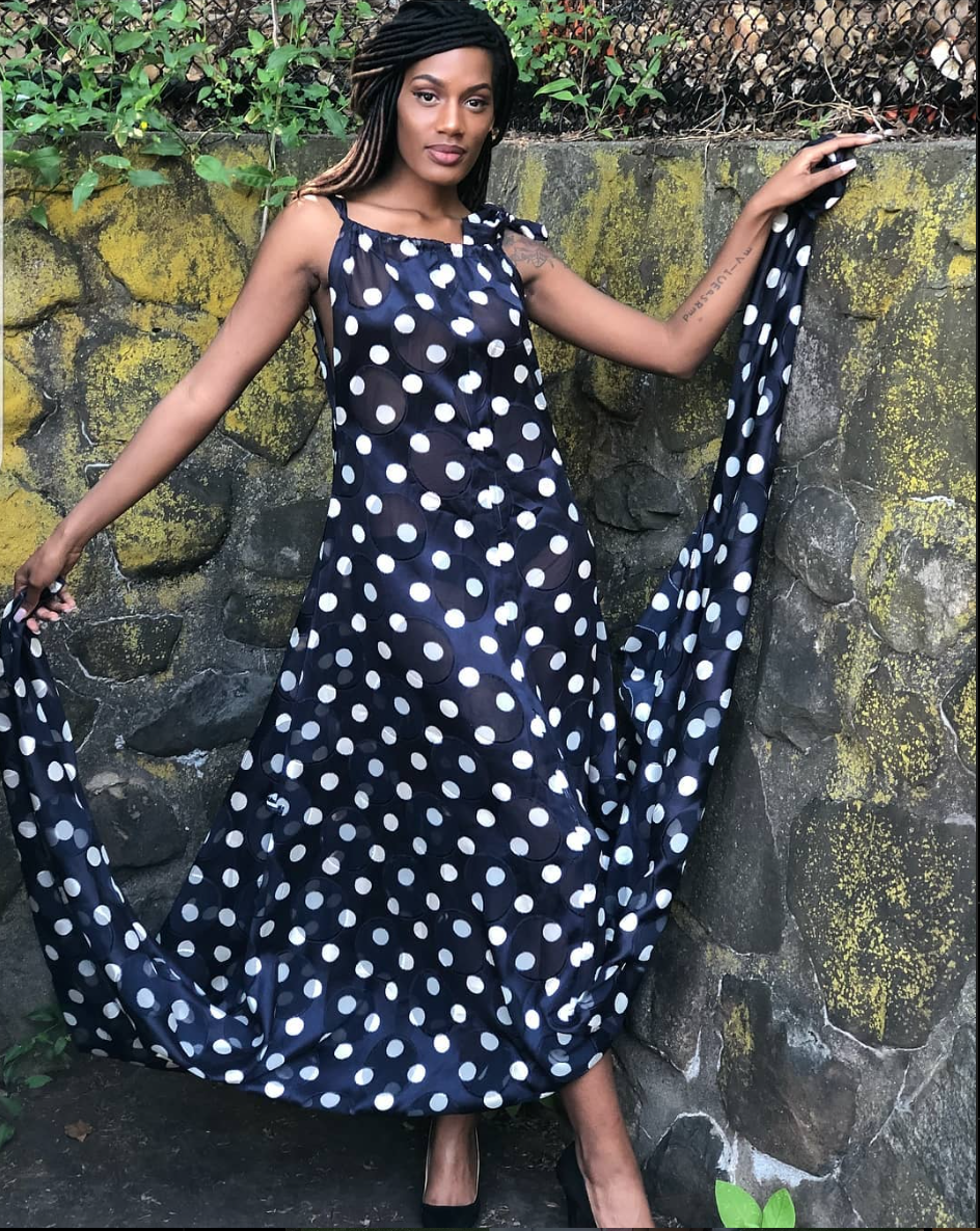 poka-dots dress